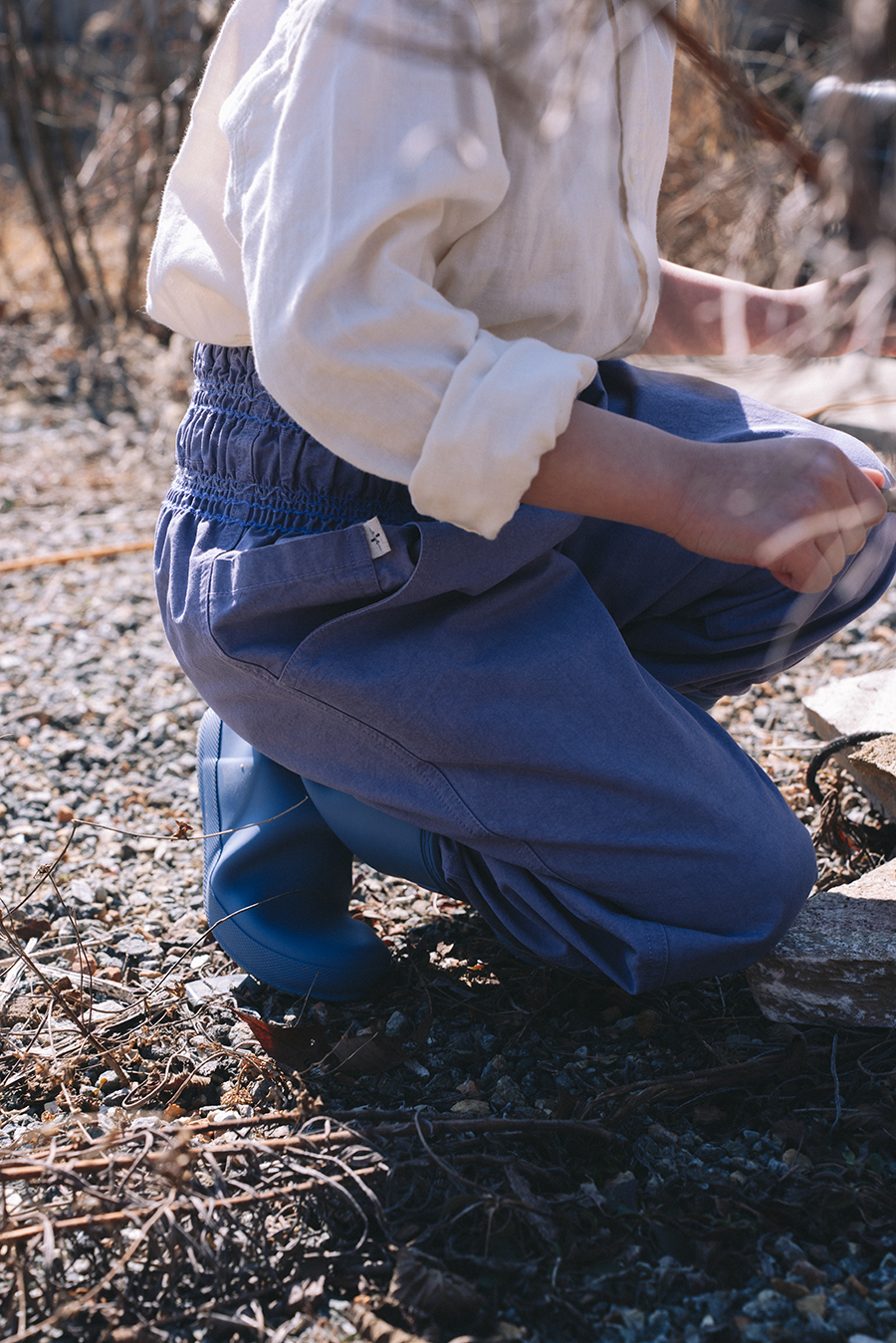 (9/1 출시예정) Gardening Pants Kids :Sumi black