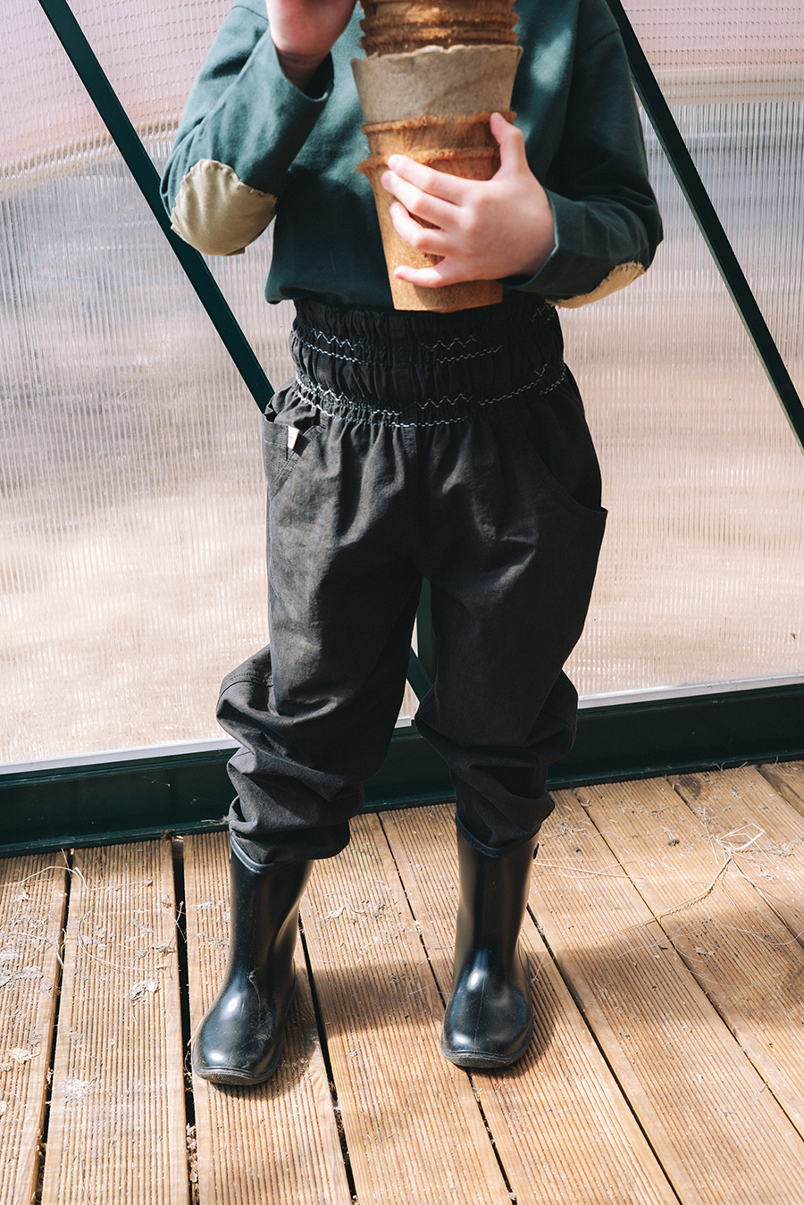 (9/1 출시예정) Gardening Pants Kids :Pink