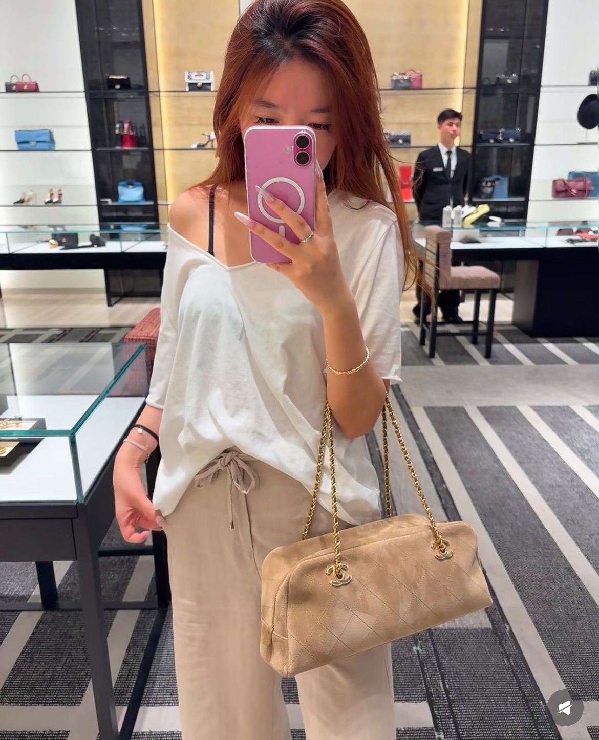 샤넬 바게트백