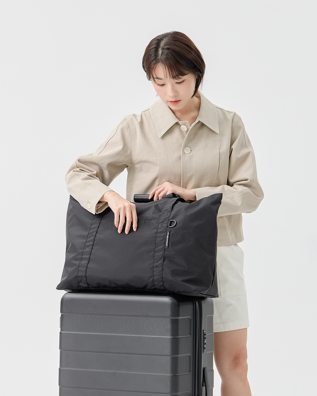 캐리어에 결합해서 편리하게.