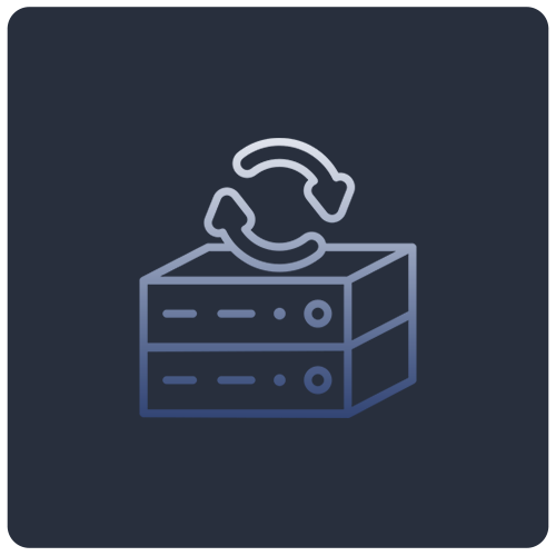 데이터 백업 관련 아이콘