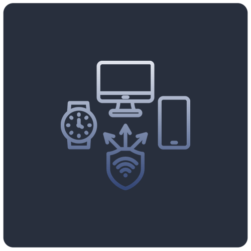 공장 디바이스 스마트 연계를 나타내는 아이콘