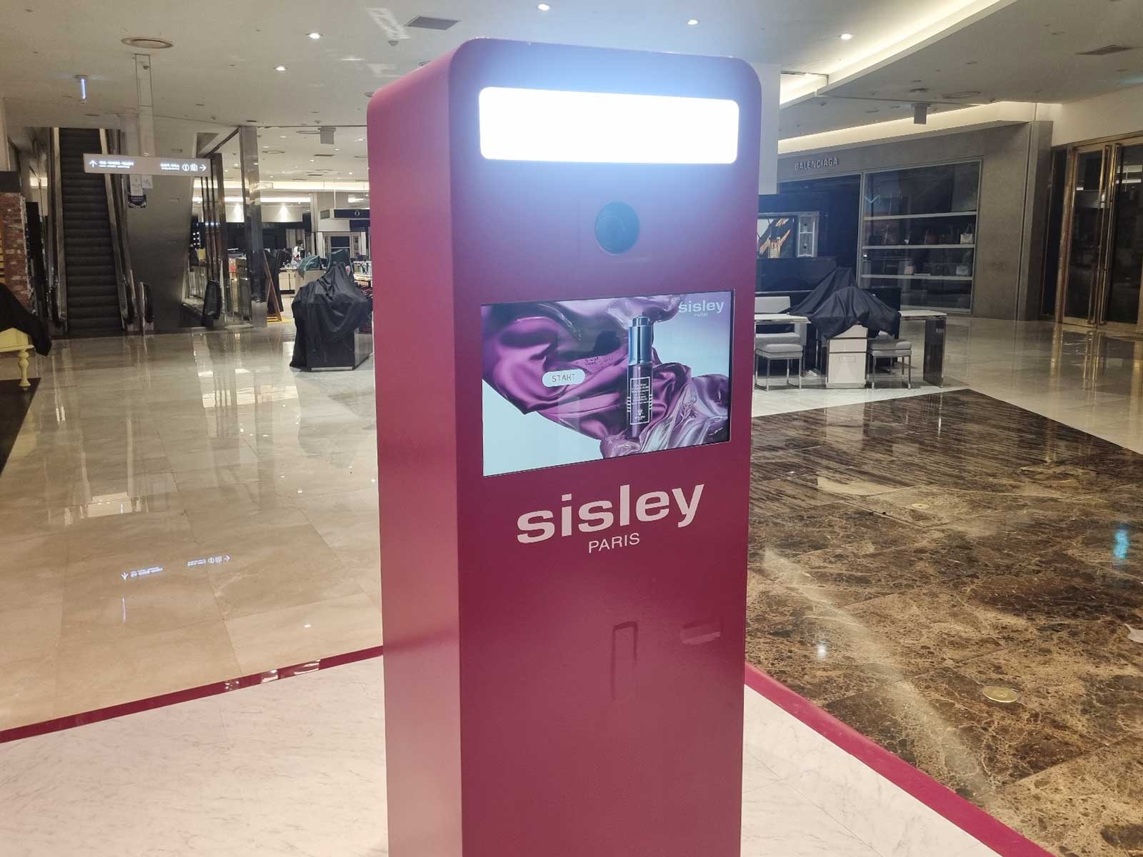 나랑한컷 시슬리파리 팝업스토어 네컷사진 포토부스납품설 롯데백화점 설치