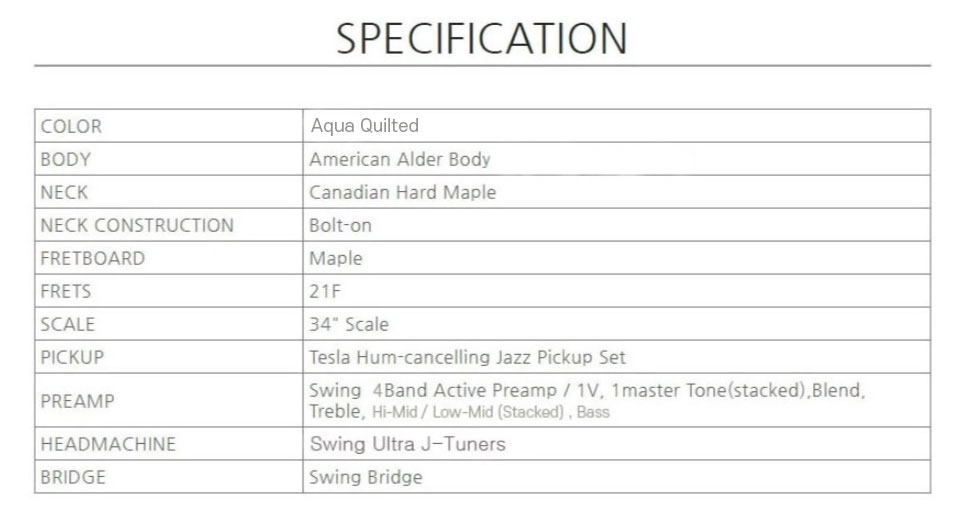JAZZ DELUXE 5 Aqua Quilted