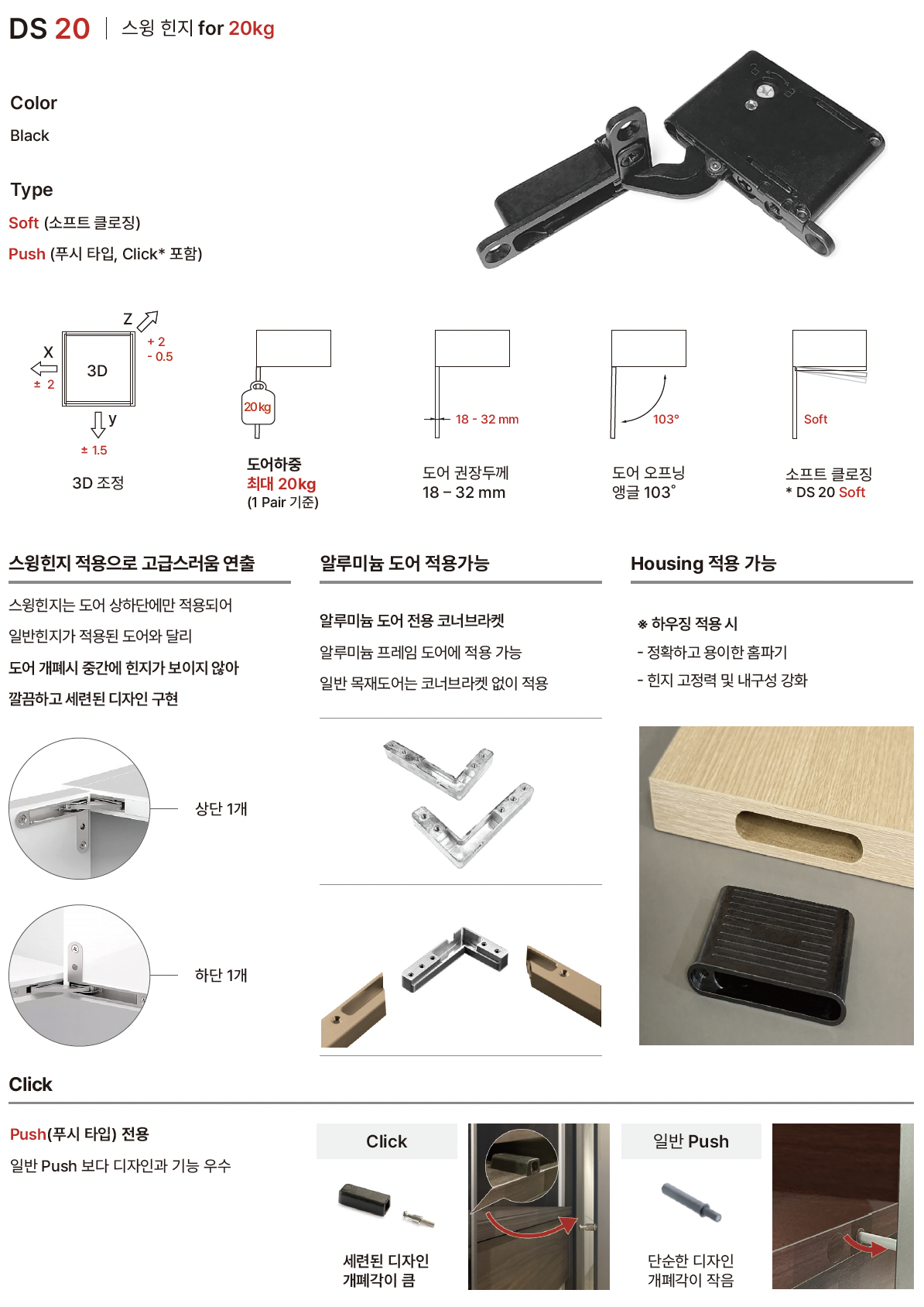 스윙 힌지 디테일