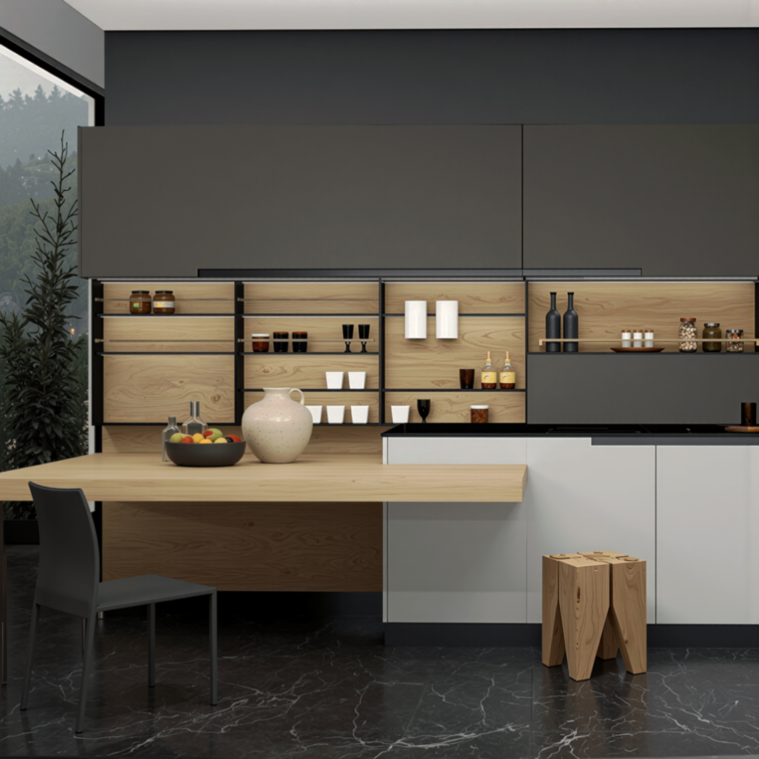 BM 1050 Ancona Walnut application