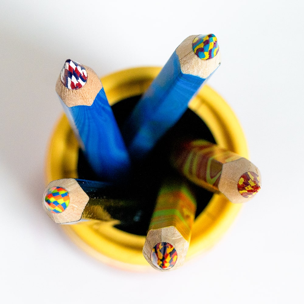 코이누르 koh i noor Magic 점보 무지개 색연필 5가지 테마의 3가지 컬러가 믹스된 심