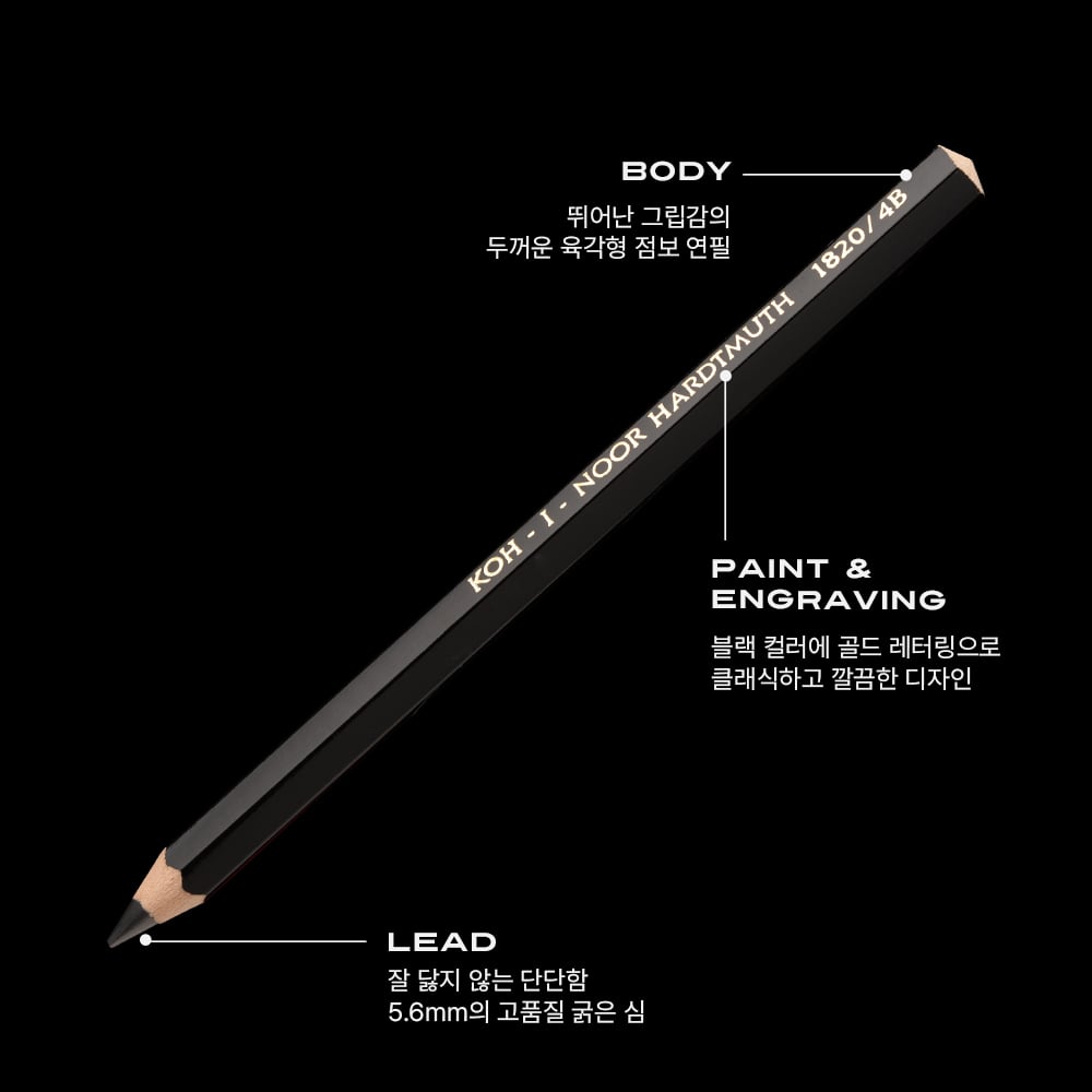 코이누르 koh i noor 1820 점보 연필 특징