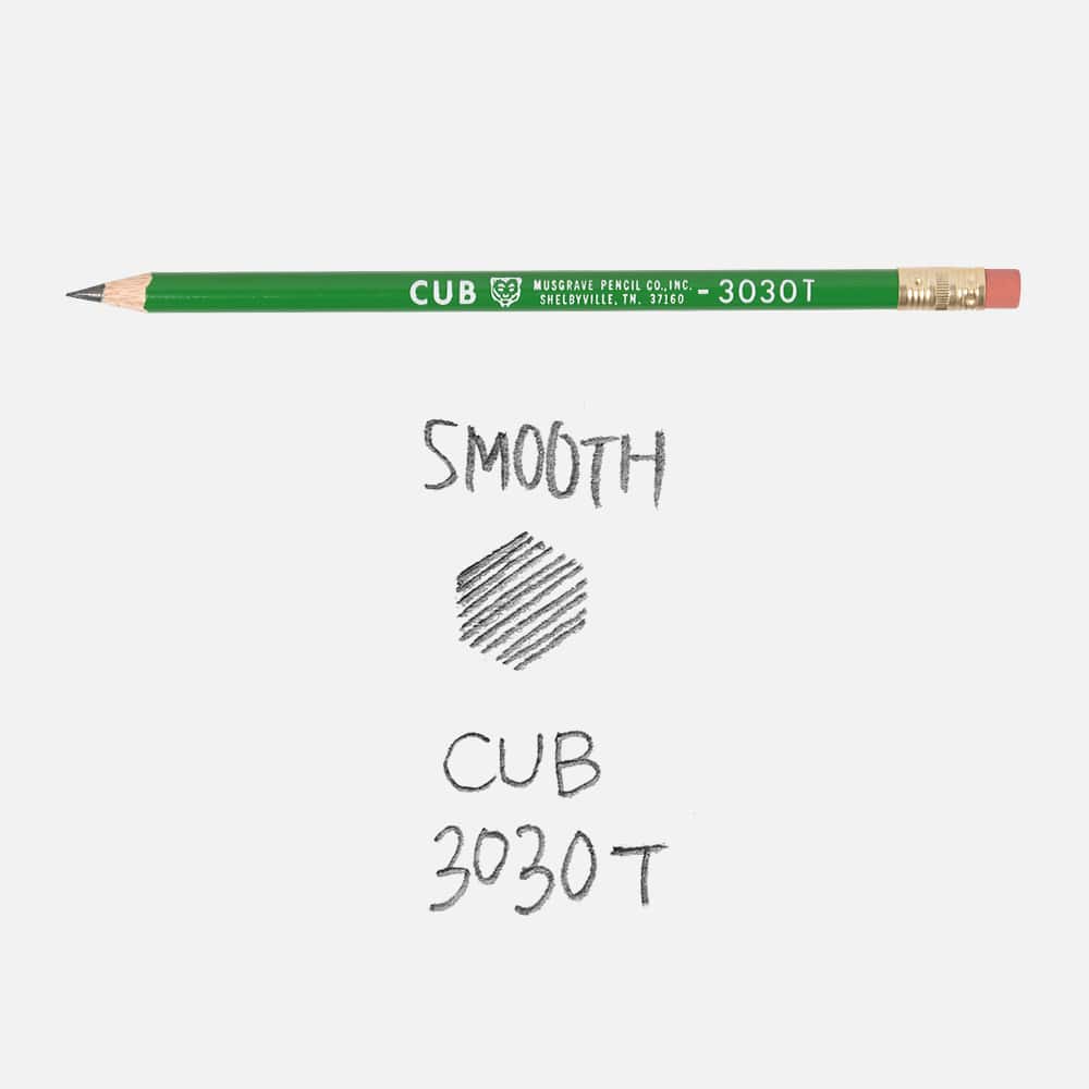 머스그레이브 Musgrave CUB 3030T soft no.2 #2 HB 필기 테스트 연필 진하기