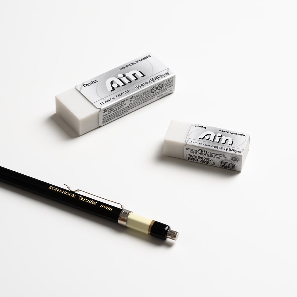 pentel 펜텔 Ain 아인 뭉쳐지는 타입 지우개 화이트