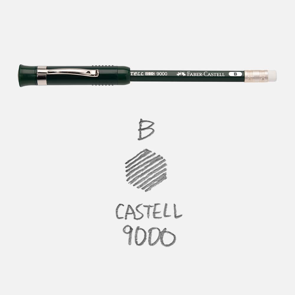 파버카스텔 퍼펙트펜슬 castell 9000 연필 B 경도 