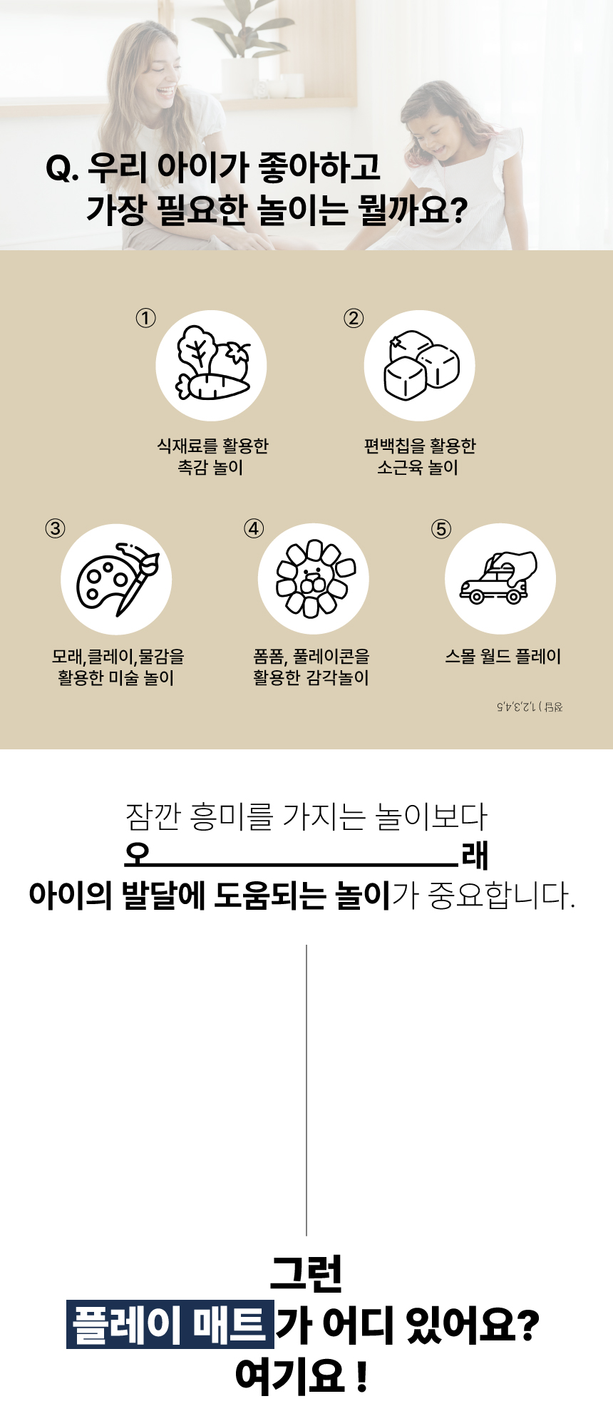 우리 아이가 좋아하고 필요한 놀이를 하기 위해 필요한 플레이매트, 똑딱매트.