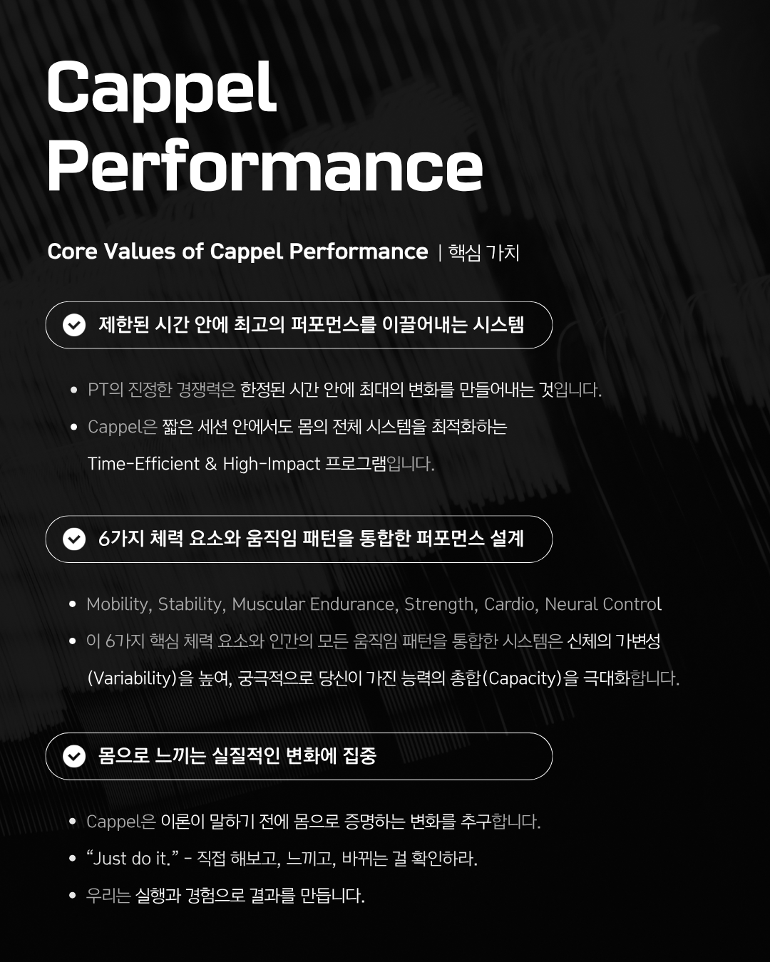 Cappel Performance: 어깨 (7월)