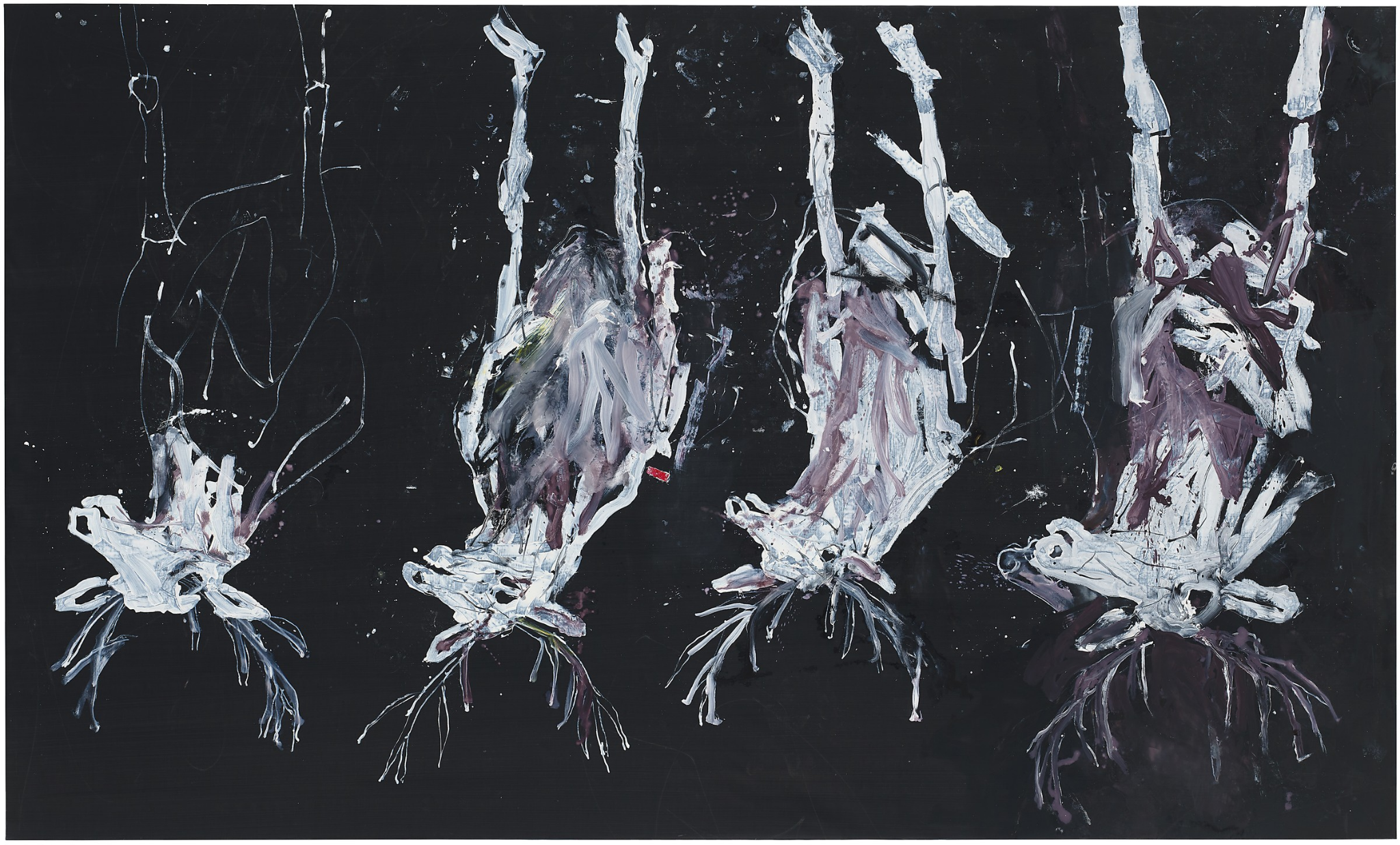 Georg Baselitz, The Painter in His Bed, 2022 © Georg Baselitz. Photo: Jochen Likkemann