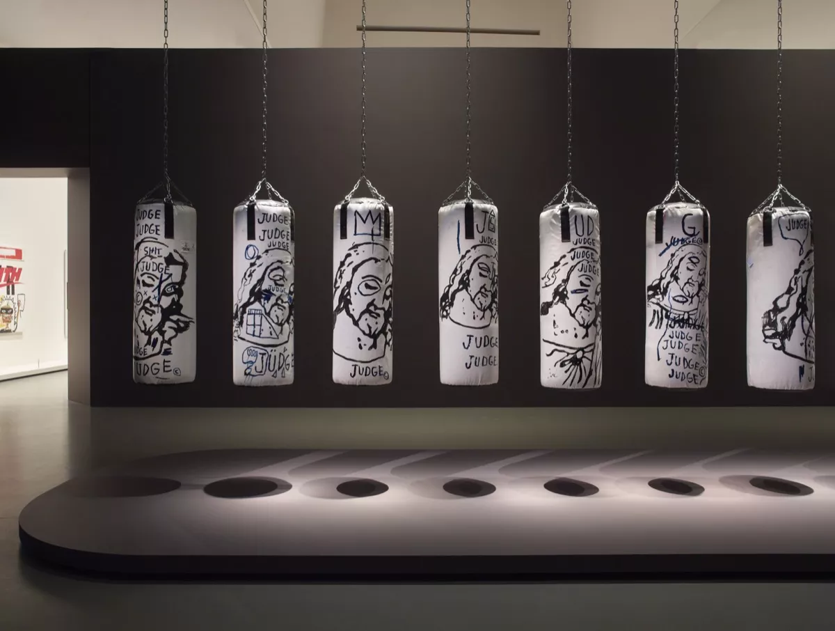 바스키아의 작품 전시 전경