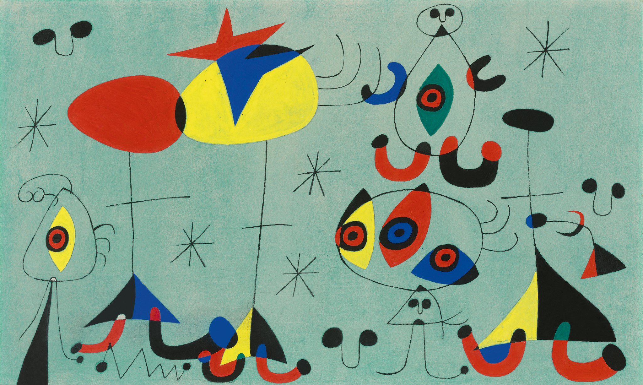 Joan Miró, Sans titre (Soirée snob chez la princesse)