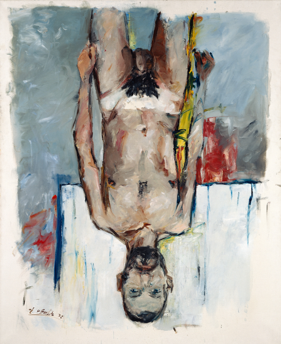 Georg Baselitz, Finger Painting-Nude, 1972 © Georg Baselitz.