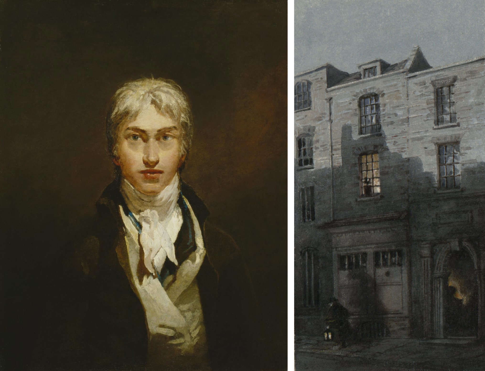 J. M. W. Turner, Self-portrait, 1799, Tate Britain 소장 / 윌리엄 터너의 집을 그린 작품, Frances Elizabeth Wynne, Scraps ancient and modern, 1854-1864, National Library of Wales 소장