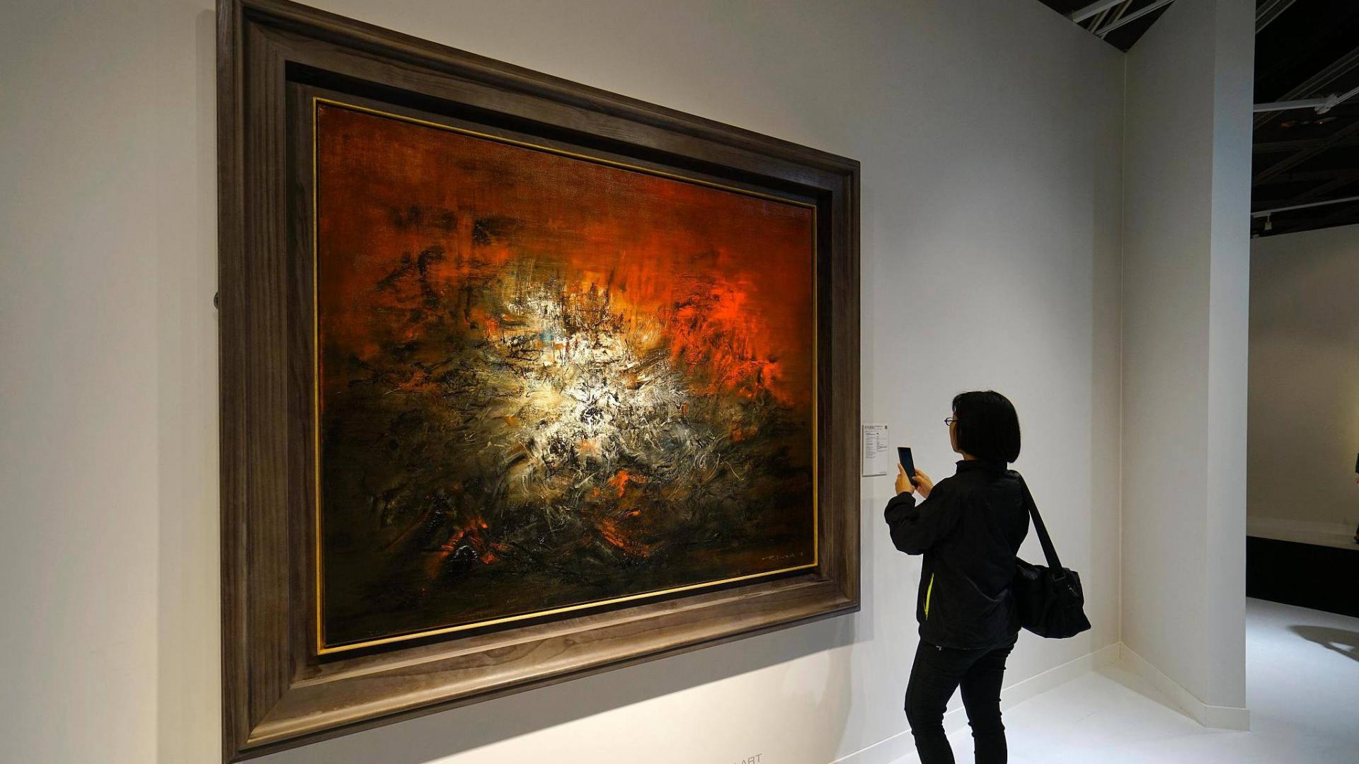 자오우키의 전시 전경