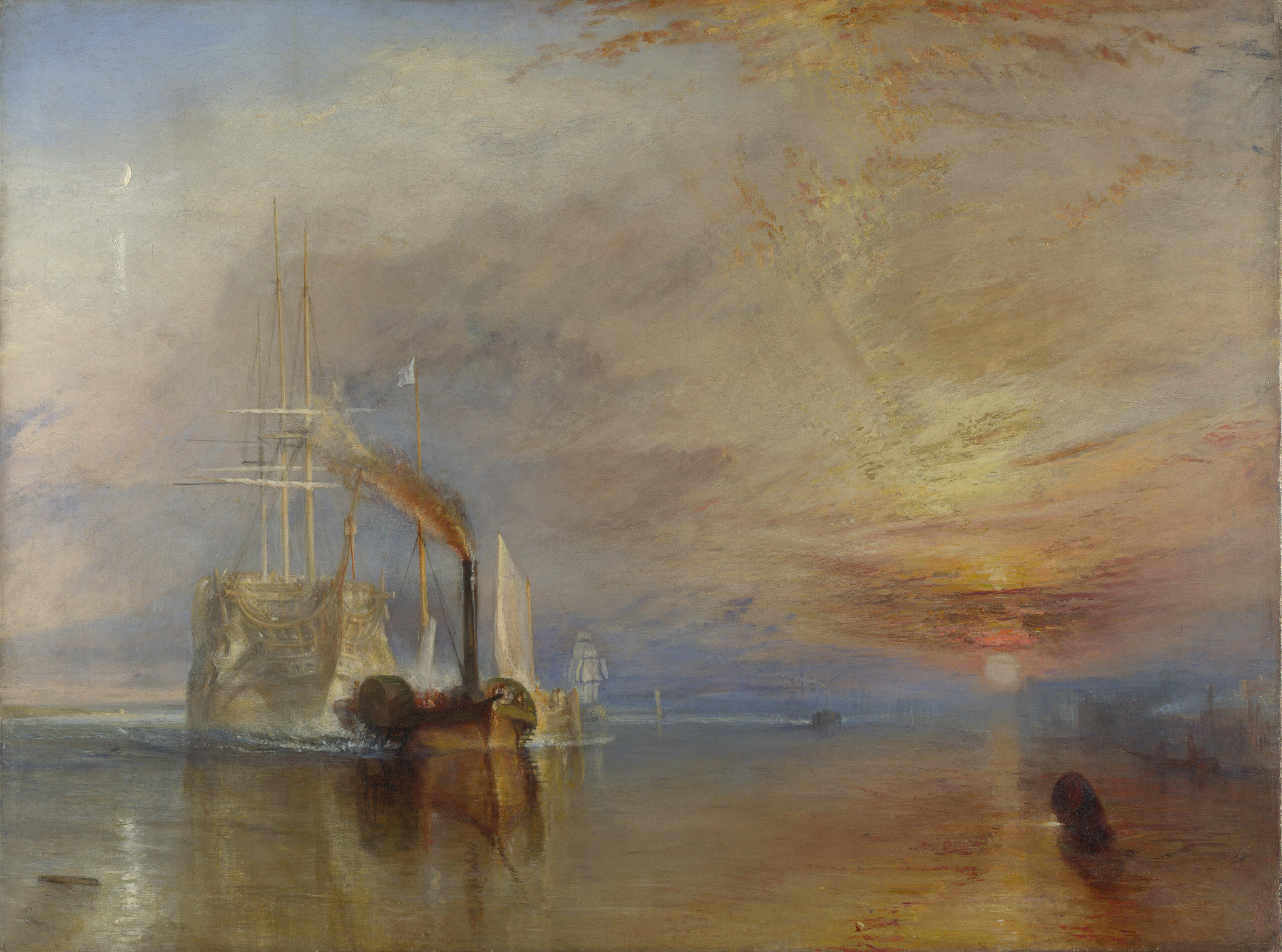 J. M. W. Turner, Rain, Steam and Speed – The Great Western Railway, 1844, National Gallery 소장