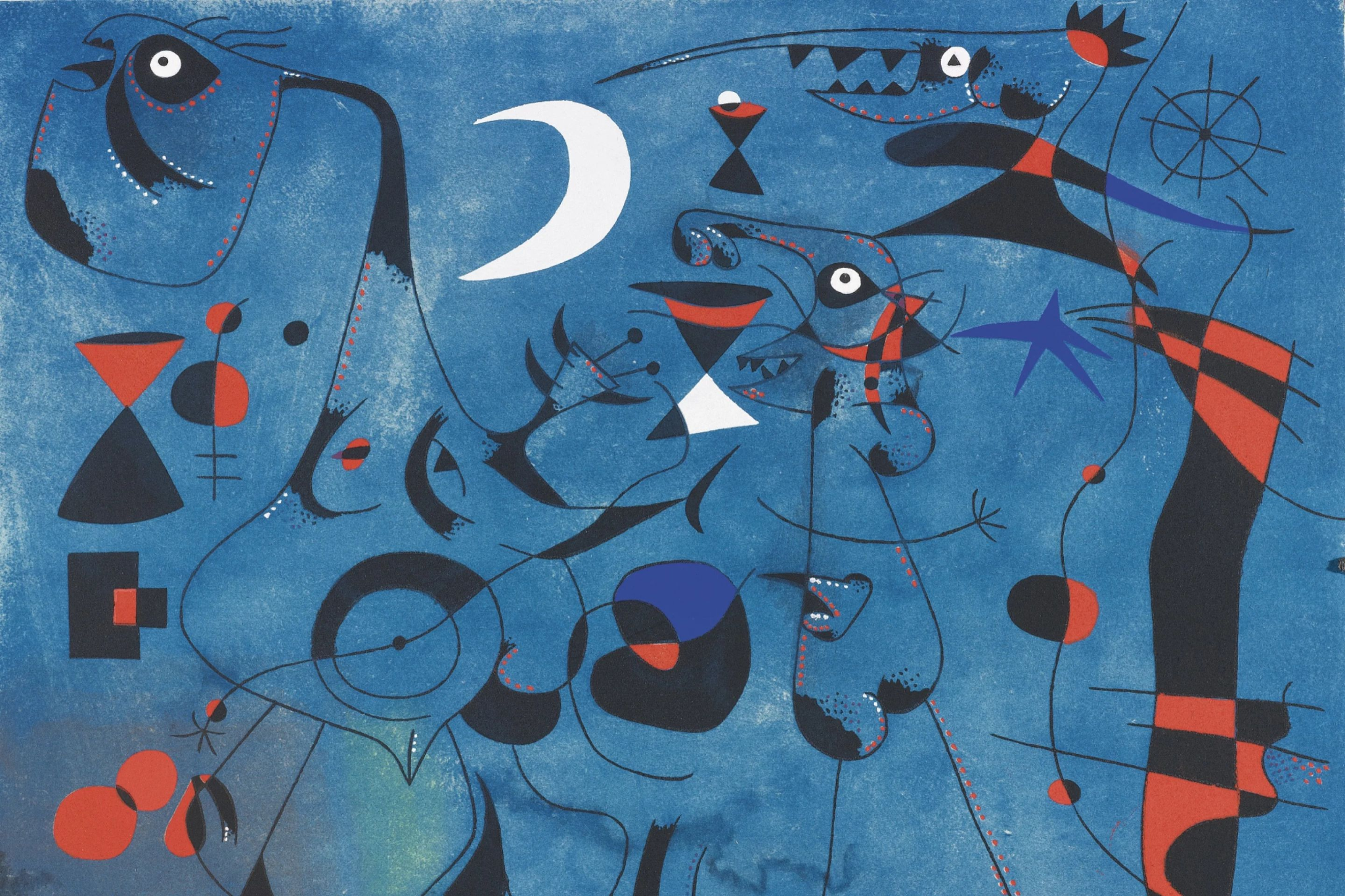 Joan Miró, Constellations 연작 중 (1940–1941) © Successió Miró / ADAGP, Paris