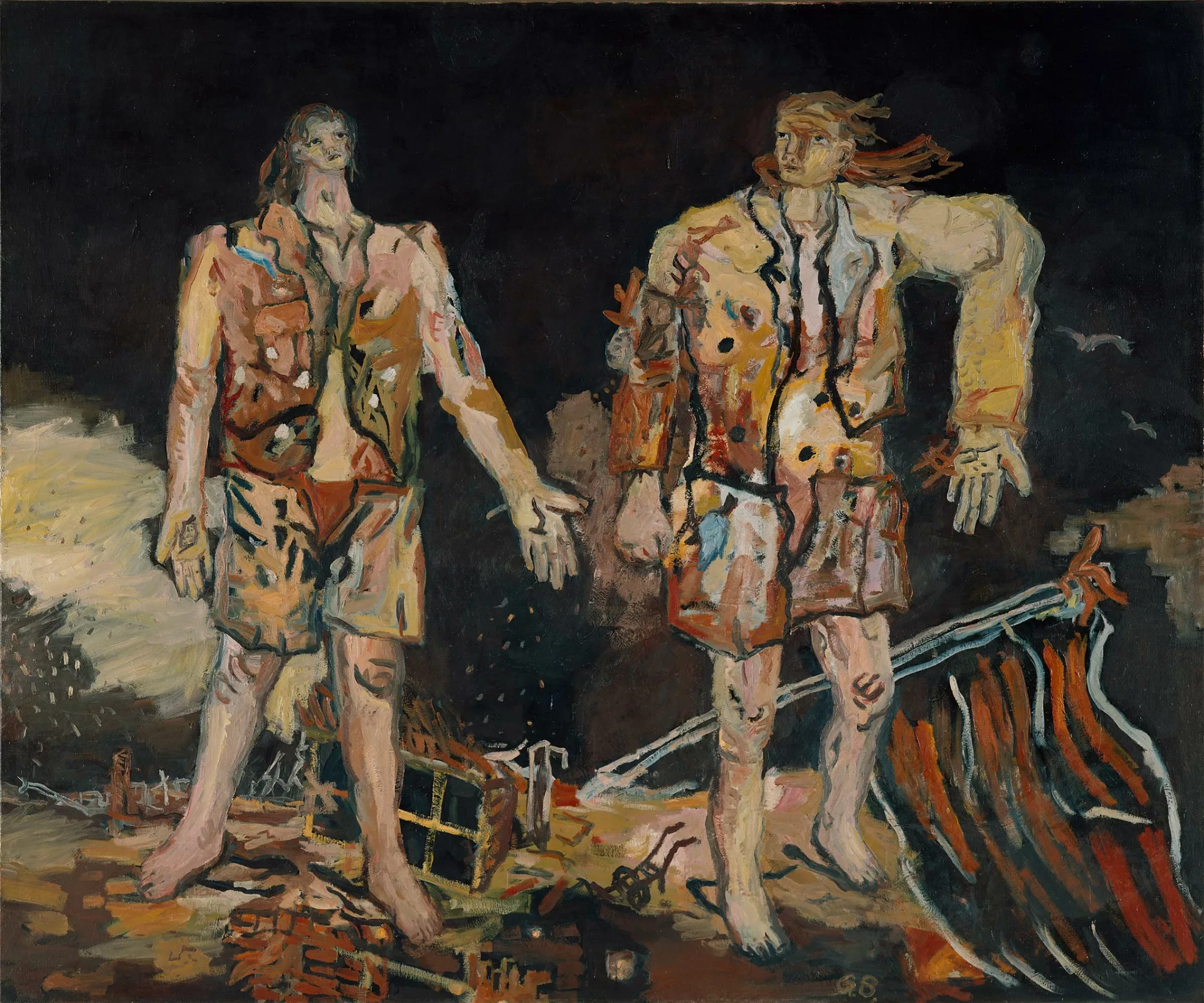 게오르그 바젤리츠의 영웅들 연작, 1938, © Georg Baselitz 2016, 사진: Rheinisches Bildarchiv Köln, Schlier, Britta, 2008.