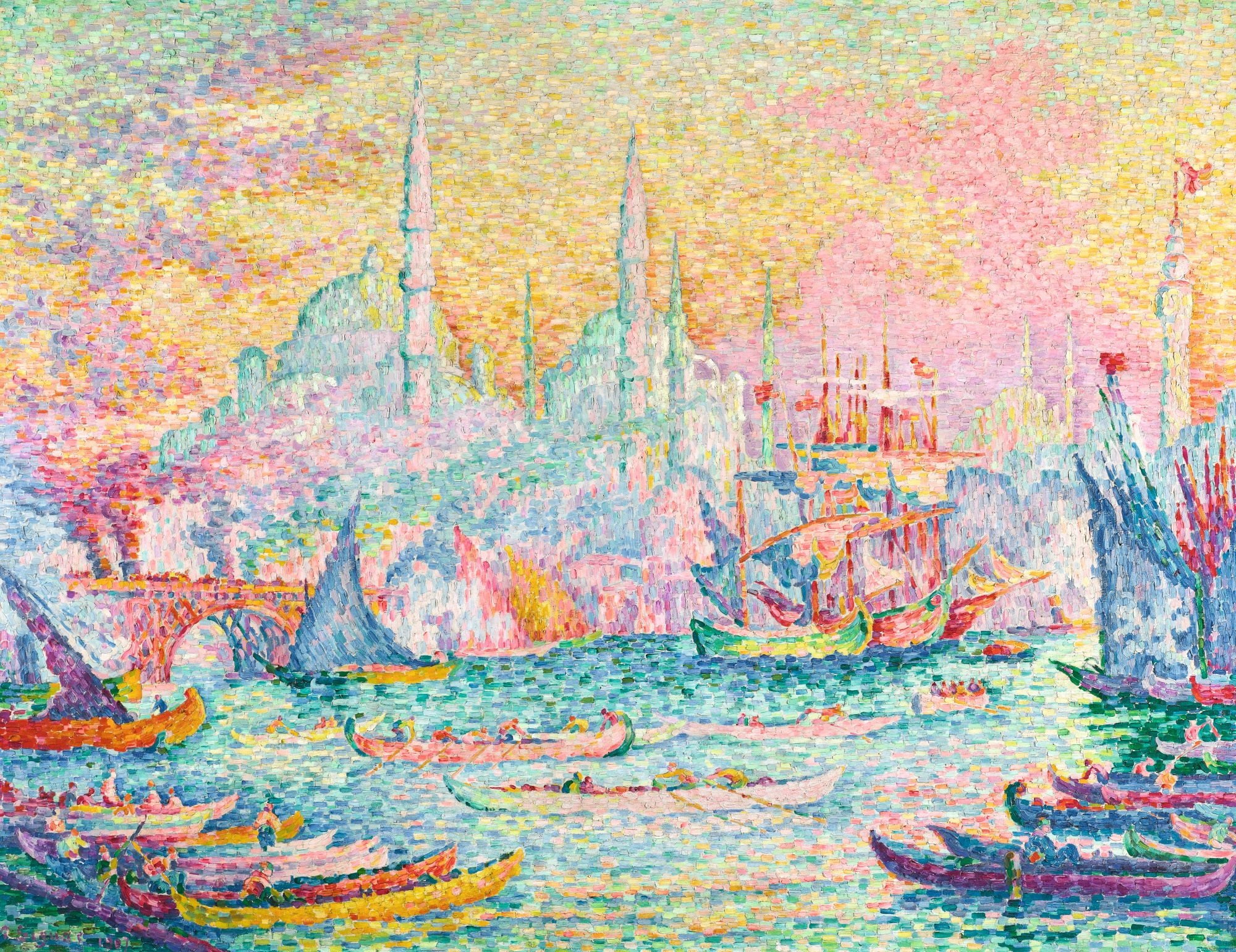 Paul Sinac, La Corne d’Or(Constantinople), 1907