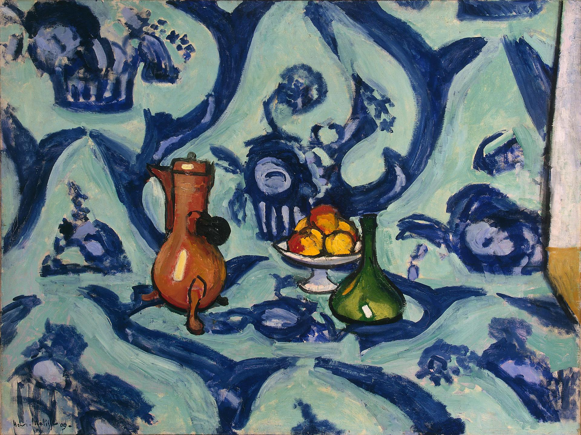 Henri Matisse, Still Life with Blue Tablecloth, 1909, 에르미타주 박물관 소장
