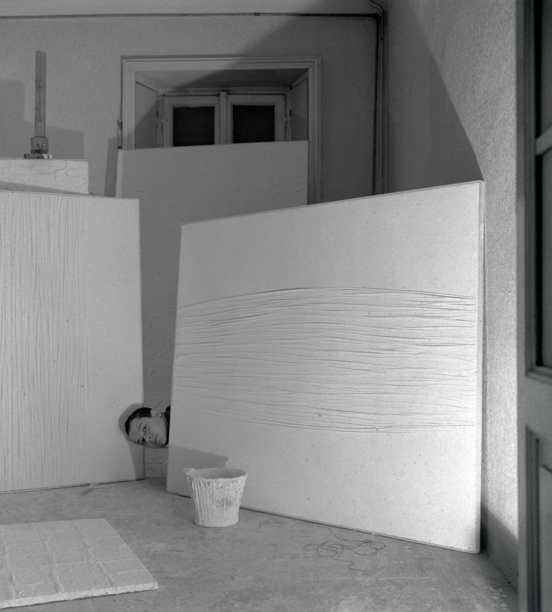 피에로 만초니의 아크롬 작품, 작업실의 만초니