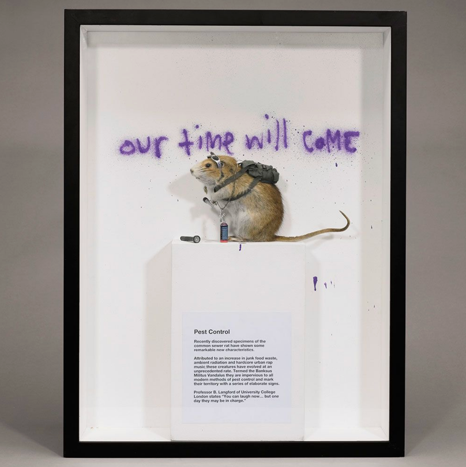 뱅크시 도둑전시 작품