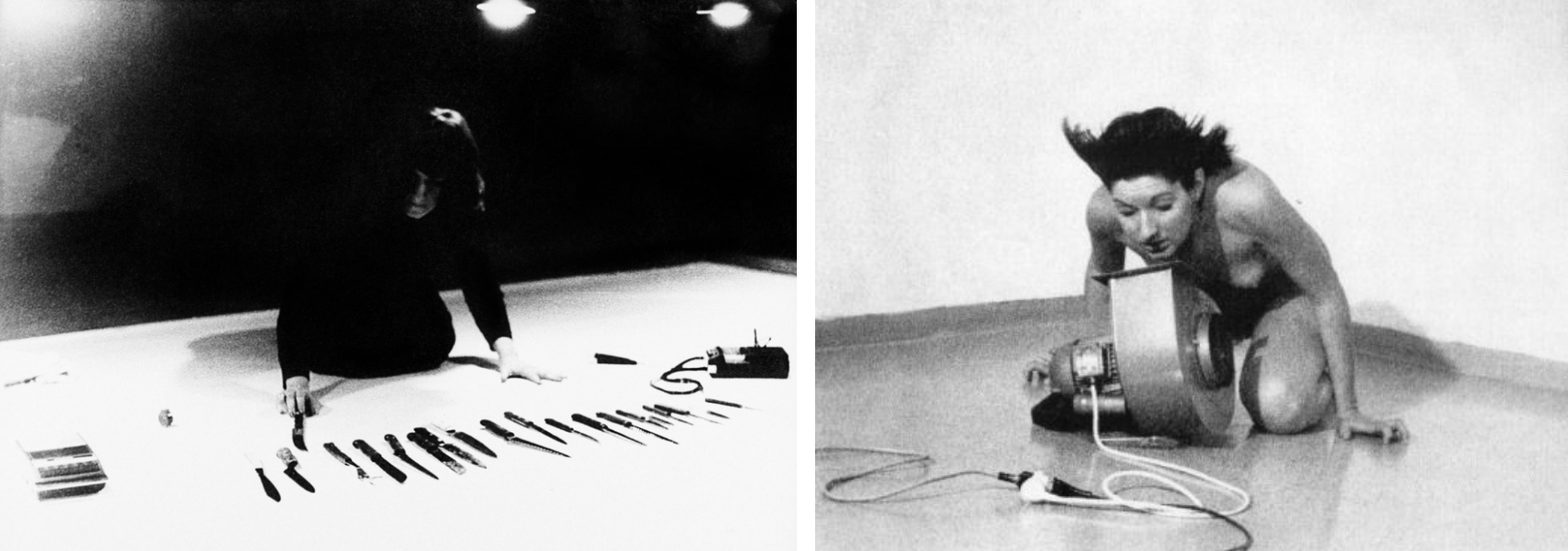 rhythm 10 (1973) / rhythm 4 (1974) © marina abramović archive