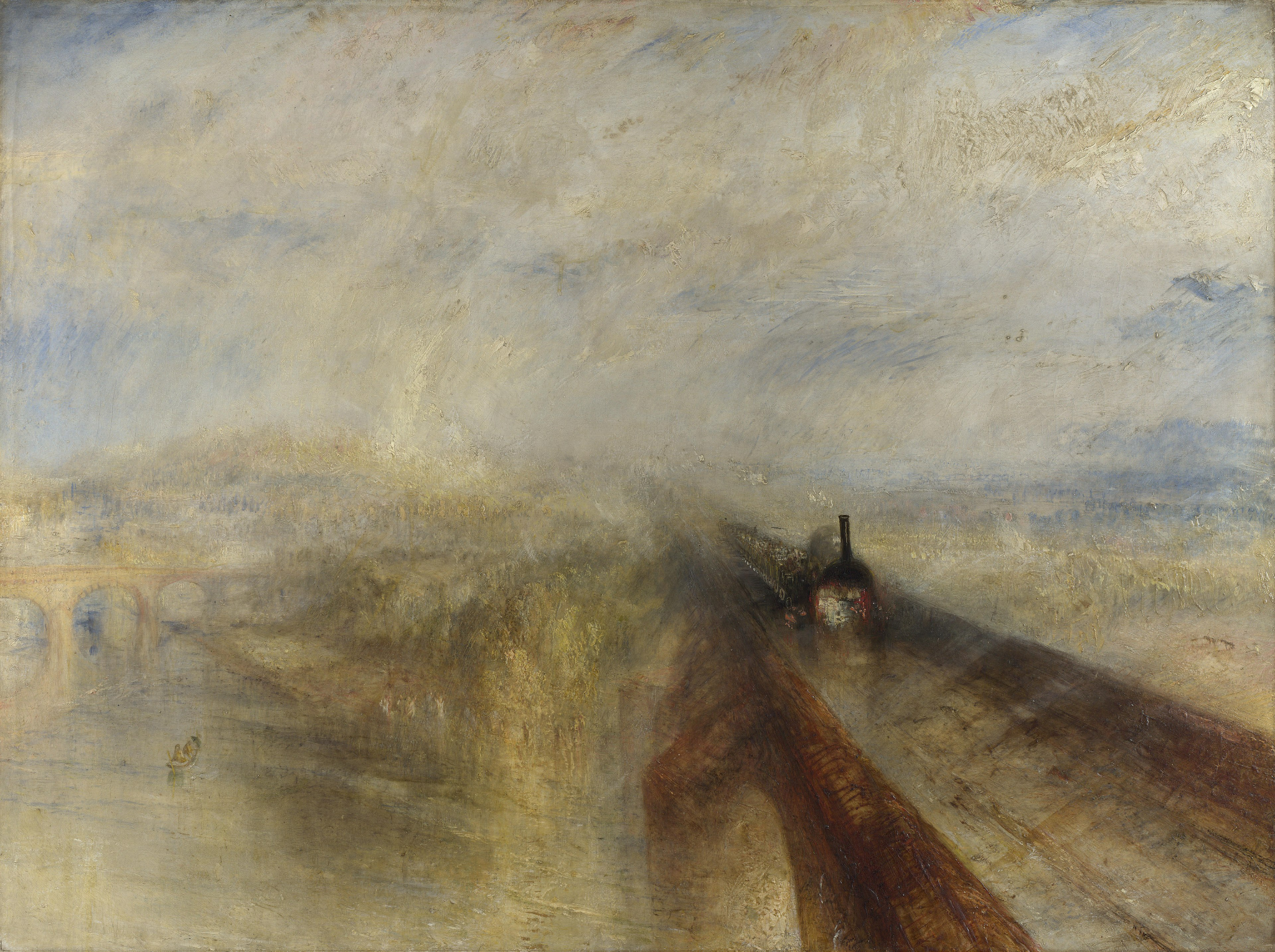 J. M. W. Turner, Rain, Steam and Speed – The Great Western Railway, 1844, National Gallery 소장