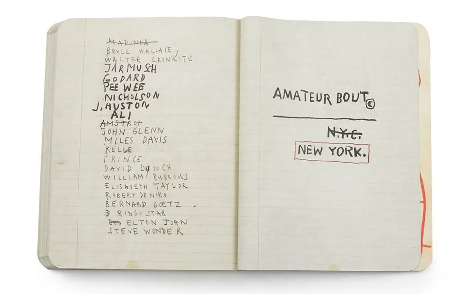 장 미셸 바스키아의 노트북