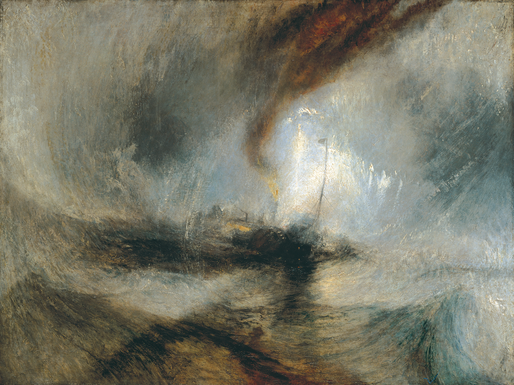 J. M. W. Turner, Snow Storm: Steam-Boat off a Harbour's Mouth, 1842, Tate Britain 소장