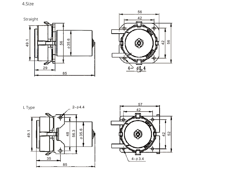 Buy CALAP-STORE - DC Dosing Pump Micro Peristaltic pump 12V 24V Lab Buy CALAP-STORE - DC Dosing Pump Micro Peristaltic pump 12V 24V Lab