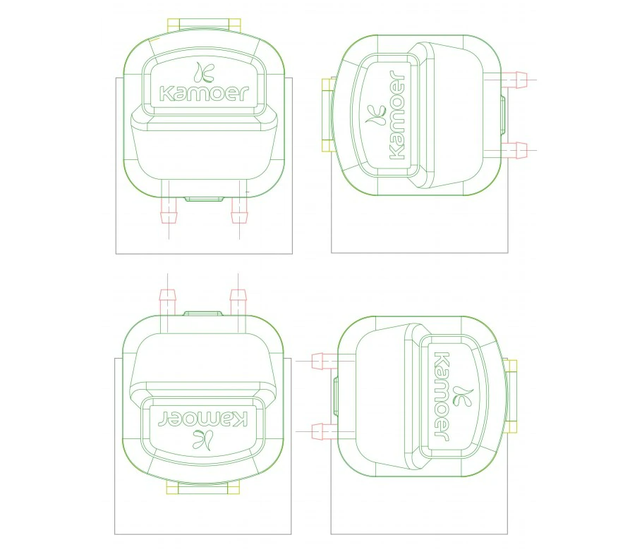 [Kamoer] KDS brushed DC motor peristaltic pump 340~380ml/min : 비코사이언스