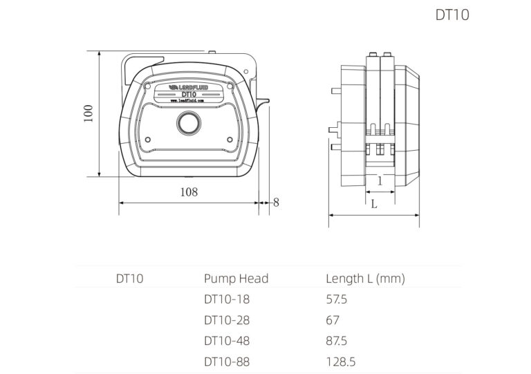 [LEADFLUID] DT Series Peristaltic Pump Head