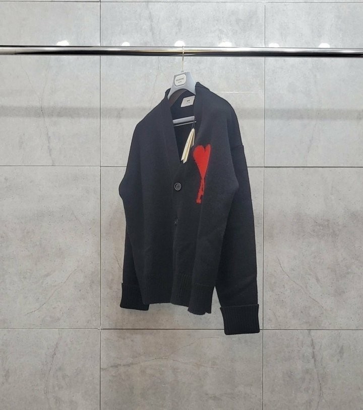 아미 빅하트 로고 울가디건 2color