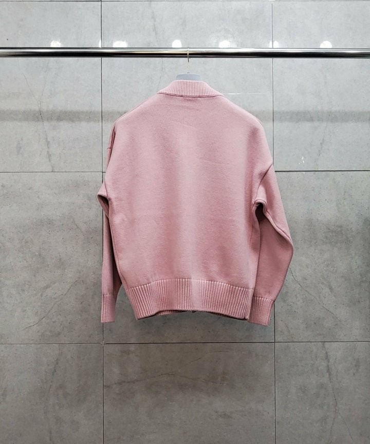아미 빅하트 로고 코튼가디건 2color