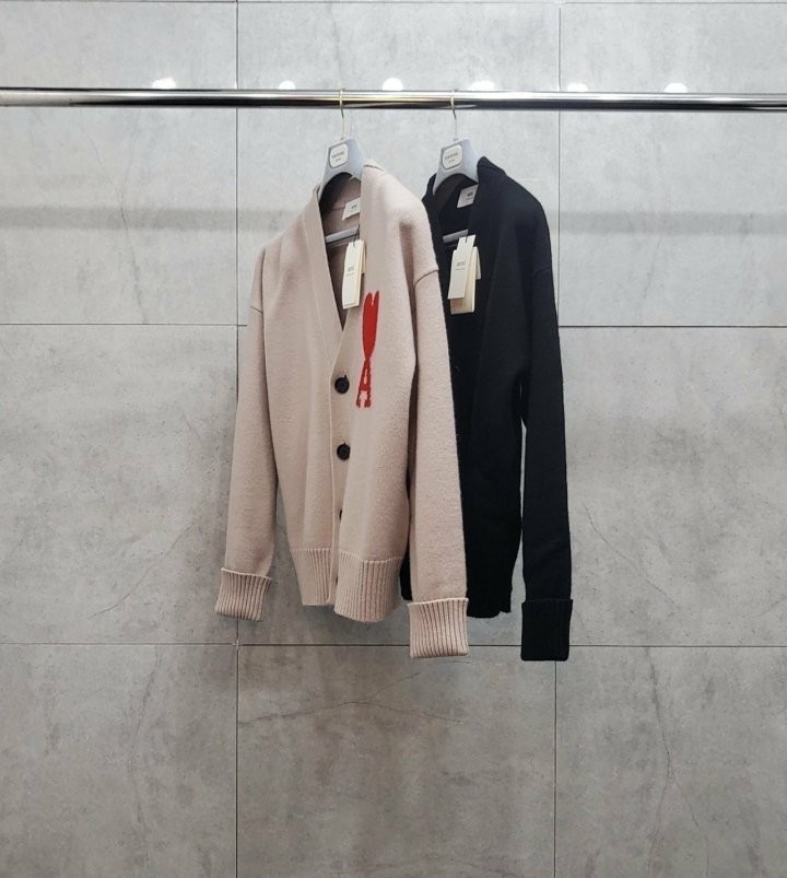 아미 빅하트 로고 울가디건 2color