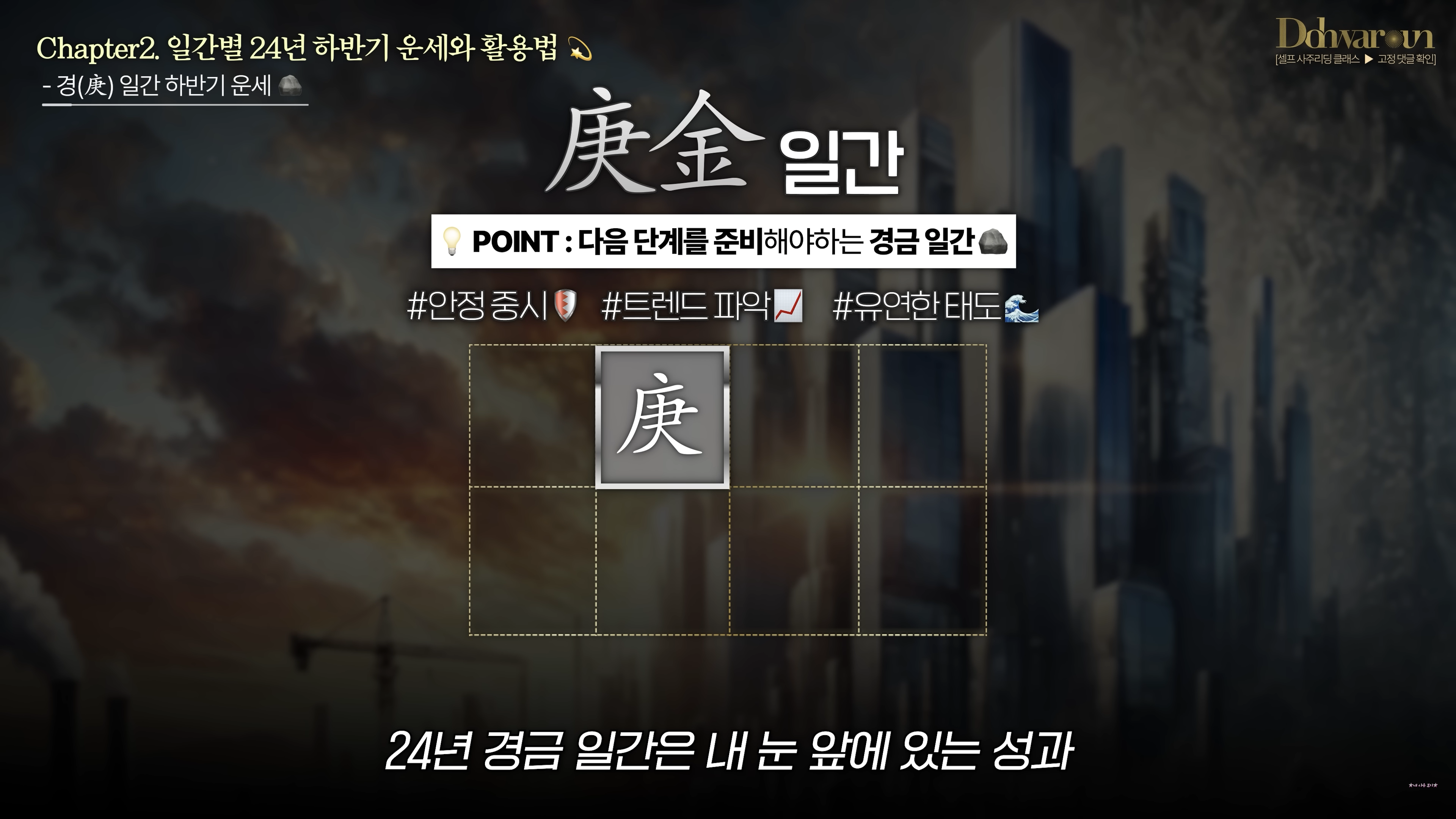 경금일간 운세