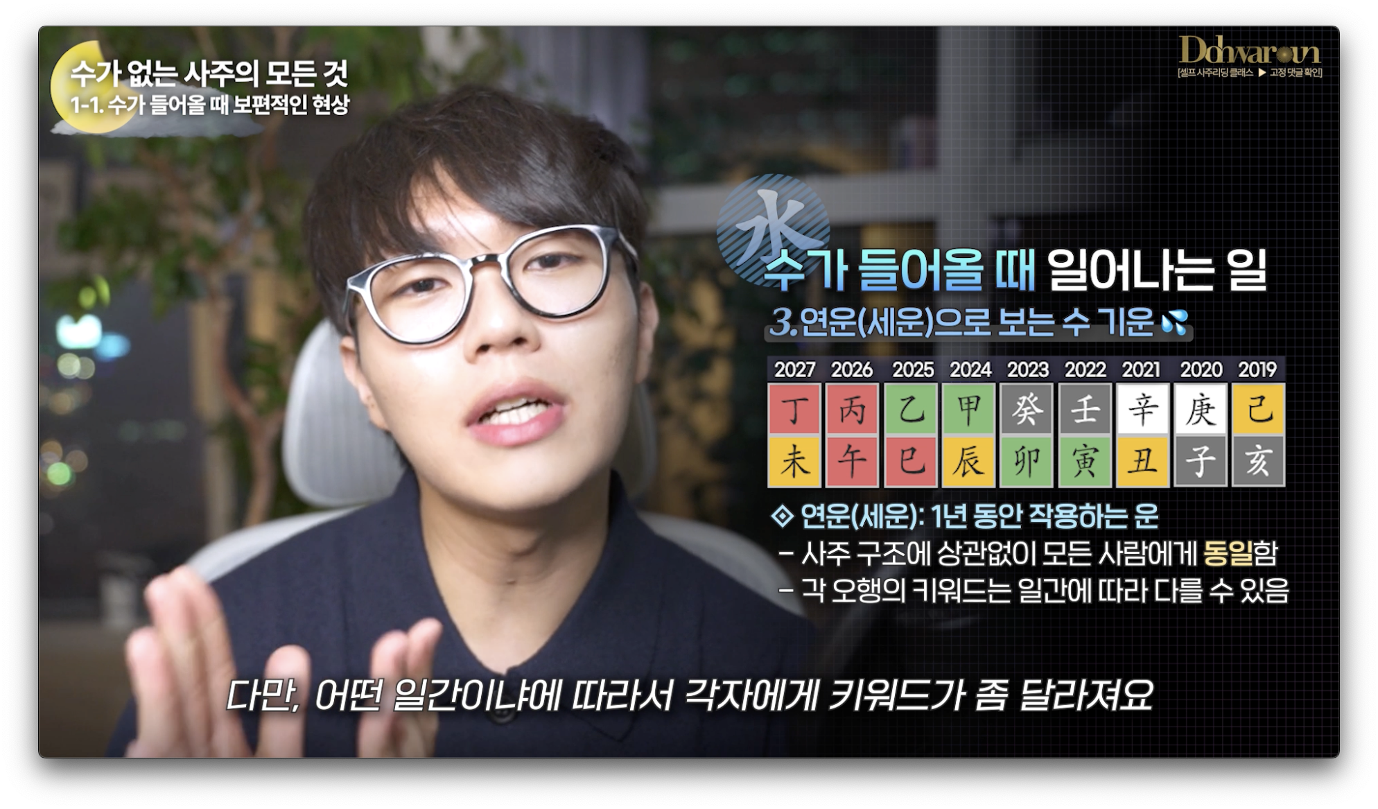 수가 없는 사주