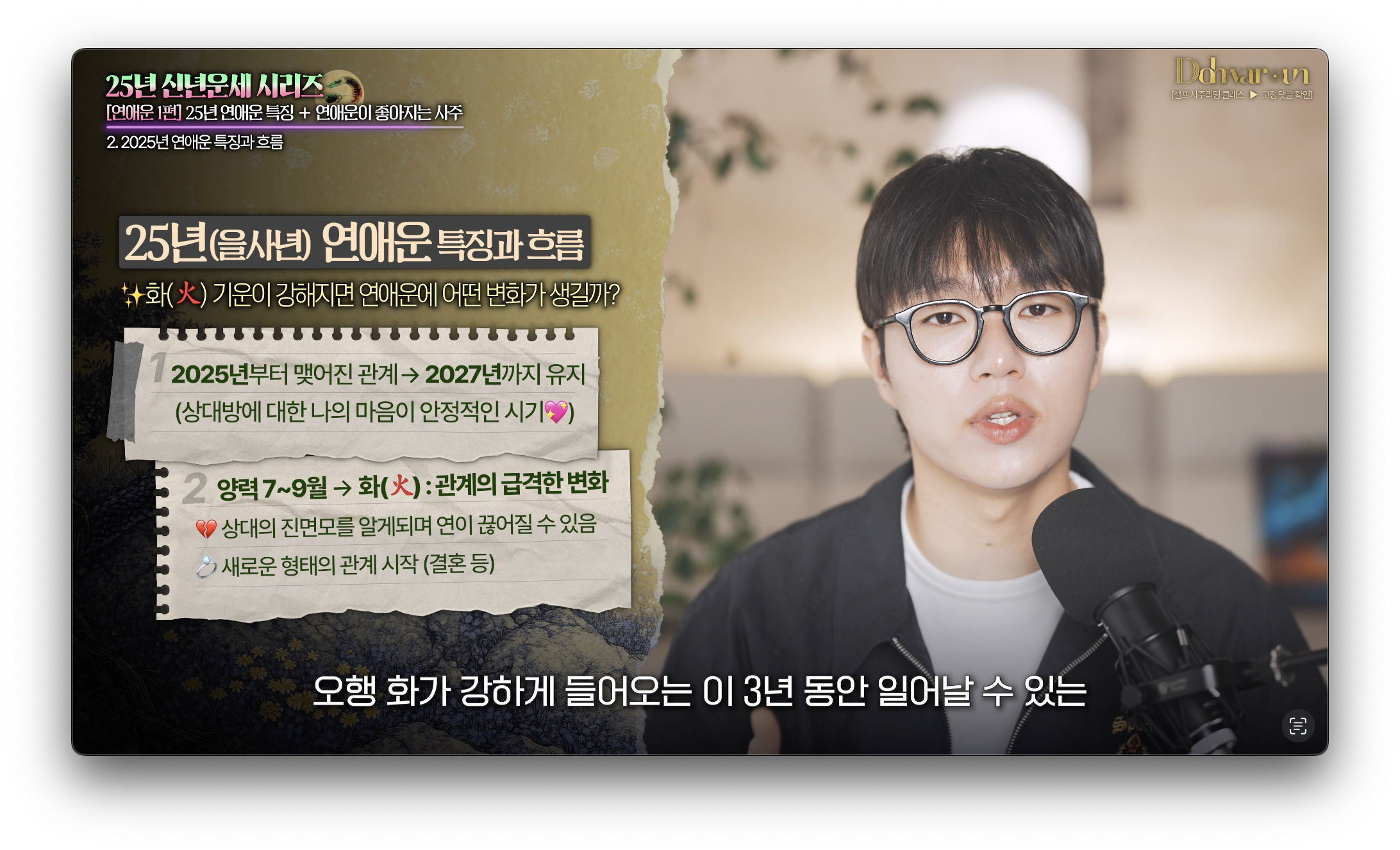 2025년 연애운 특징