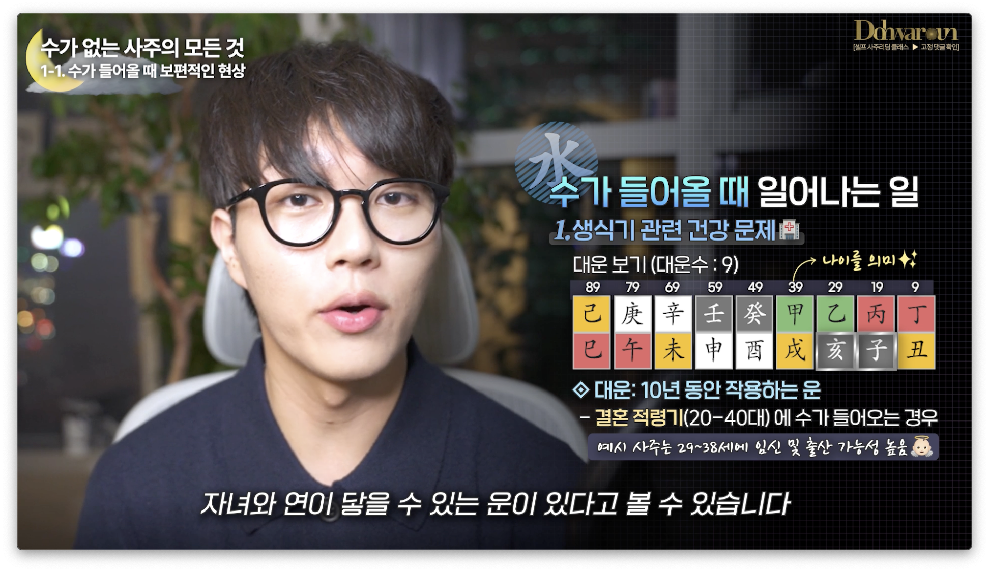 수가 없는 사주