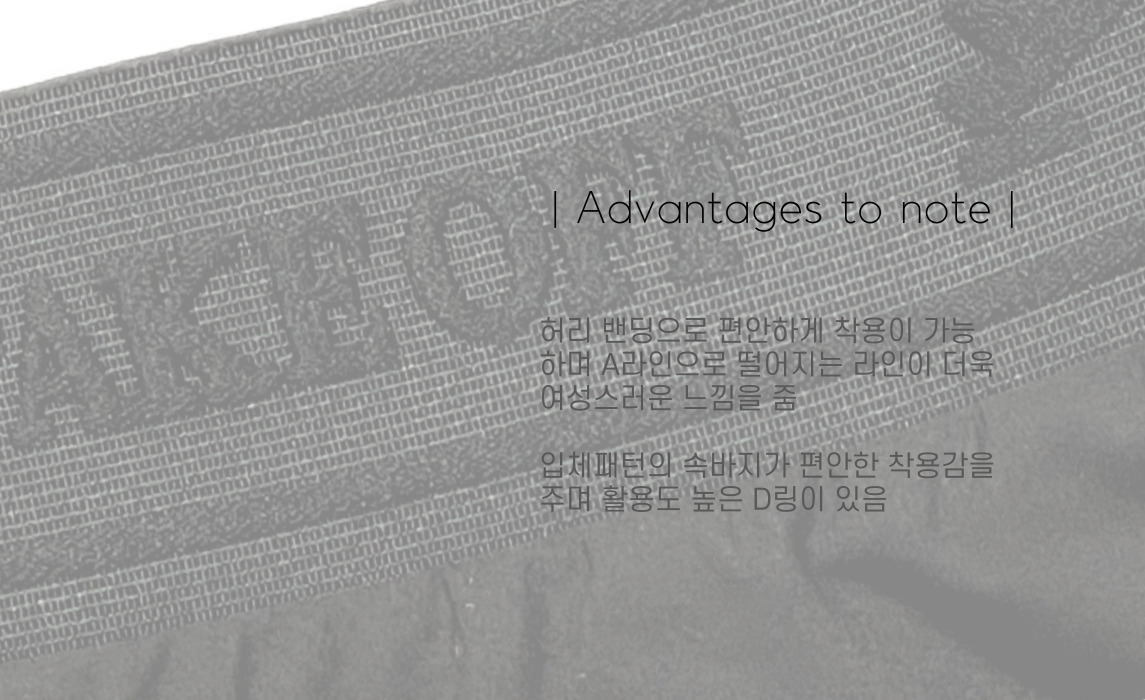 밴딩 A라인 치마(블랙) 상세 이미지 11