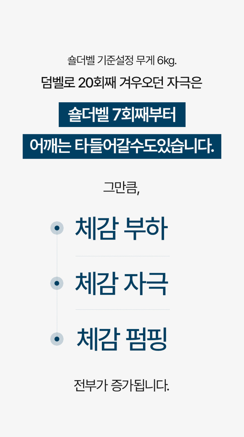 숄더벨 6_어깨 커지는 운동기구 아령 덤벨 홈트 헬스 홈트레이닝 실내 웨이트 용품 도구