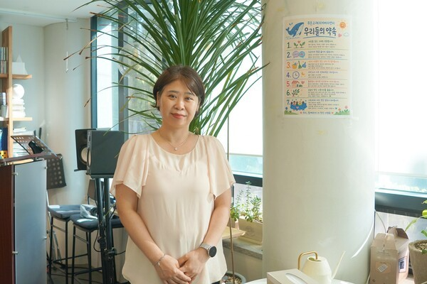 ▲푸른고래리커버리센터 김옥란 센터장. 이랜드재단 제공
