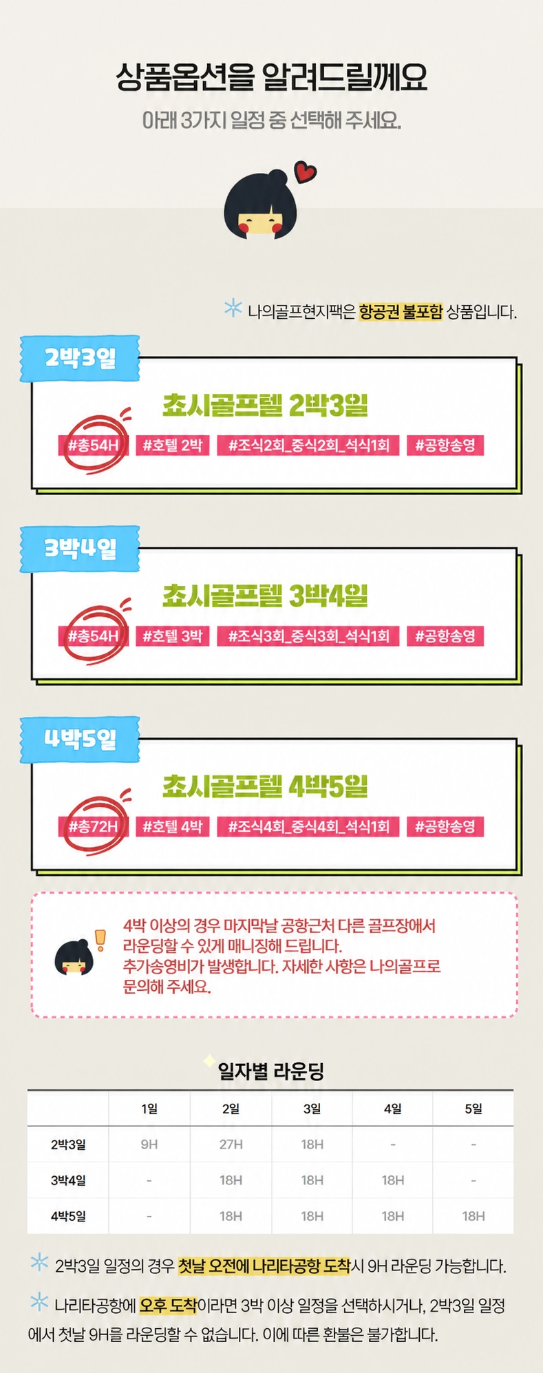 [일본골프 ] 도쿄골프 동경골프 쵸시골프텔 골프투어 항공불포함 2박3일 3박4일 4박5일