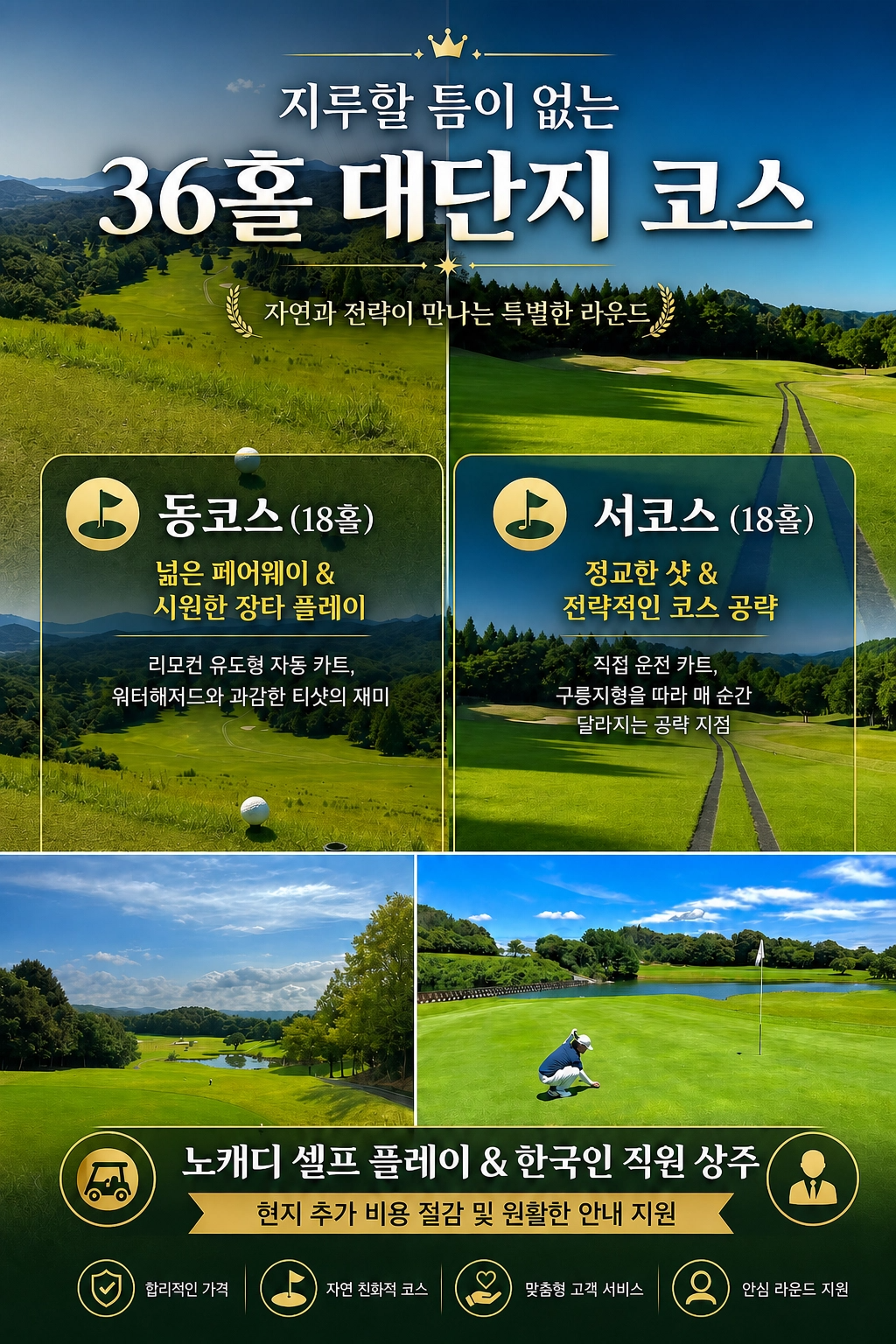 [ 배타고 일본 골프 ] 부관훼리 4박5일 시모노세키 호텔 산요CC 54H 송영 포함