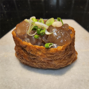 유부 안에 간장새우